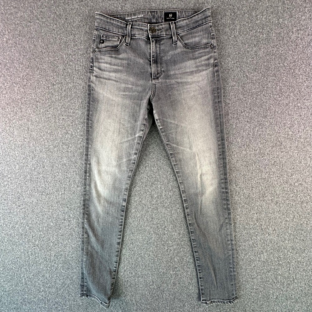 AG Jeans Jeans Womens 27R Farrah Skinny Ankle Grey High Rise Stretch Excellent